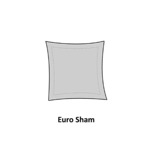 Urban Habitat‎ 26" Quilted Euro White Square Pillow Shams Set of 2 , 100% Cotton - Picture 7 of 7